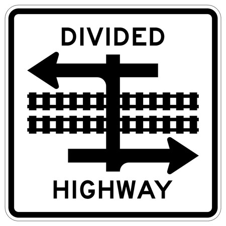 Sign Solutions Usa 24 in Height, 24 in Width, Aluminum, Square DUS08DWT2424R15-7